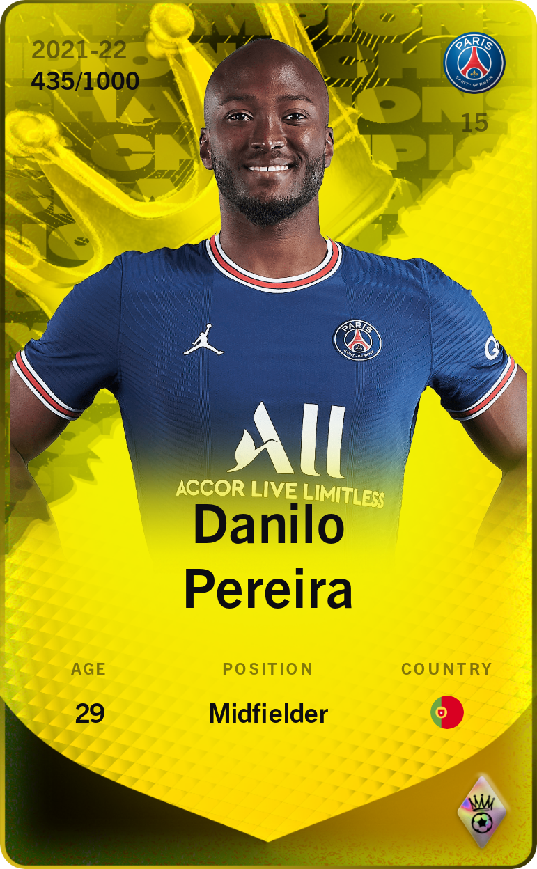 Sorare - Sorare Official - Danilo Pereira 2021-22 • Limited 435/1000 - NFT # 46767981592244172109534326519592540021018122208545650387543530823125453597354