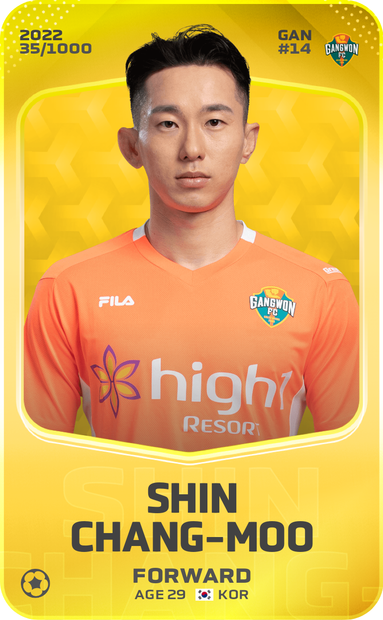 Sorare - Sorare Official - Shin Chang-Moo 2022-23 • Limited 35/1000 - NFT # 34273235243571418360000409395981150778342047487413749028054607672368653381486