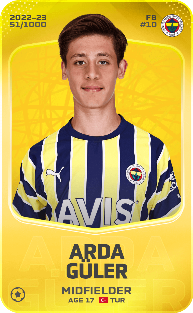 Arda Güler 2022-23 • Limited 51/1000