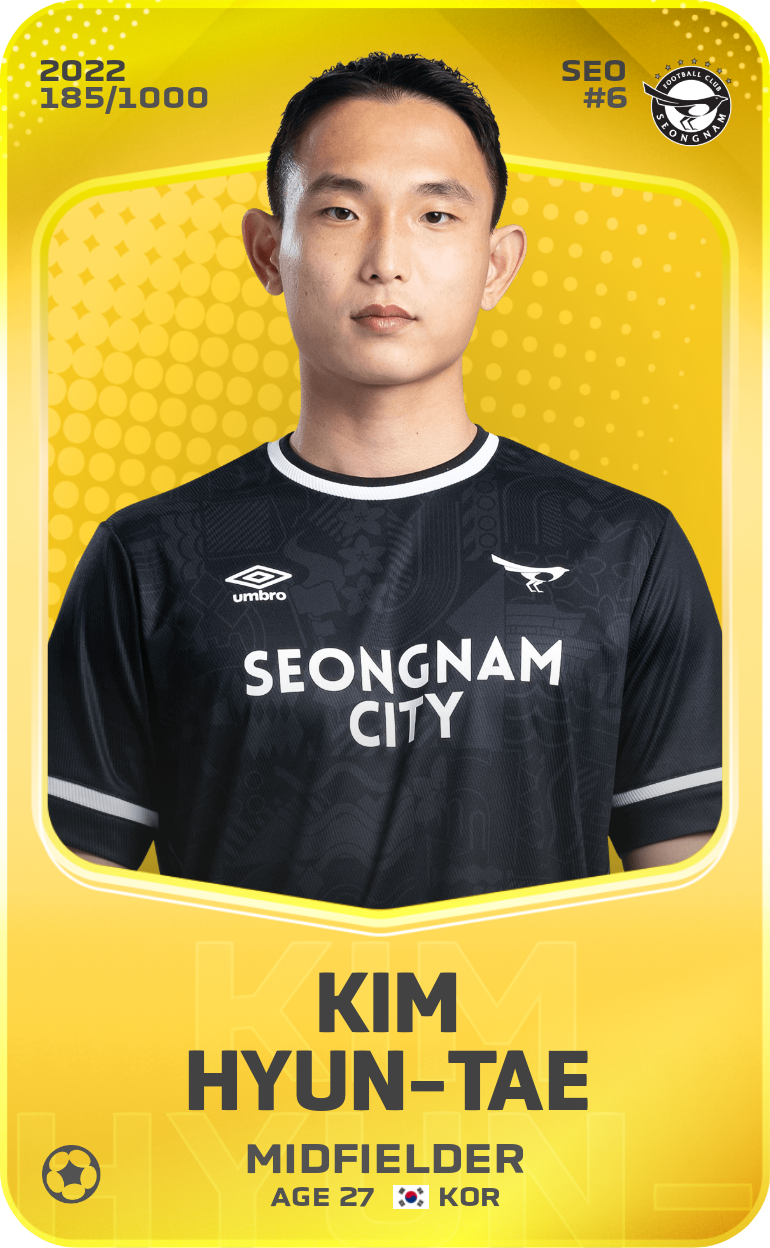 Sorare - Sorare Official - Kim Hyun-Tae 2022-23 • Limited 185/1000 - NFT # 106697786433727723505636736197180664841544997693966214629807114626926427697148