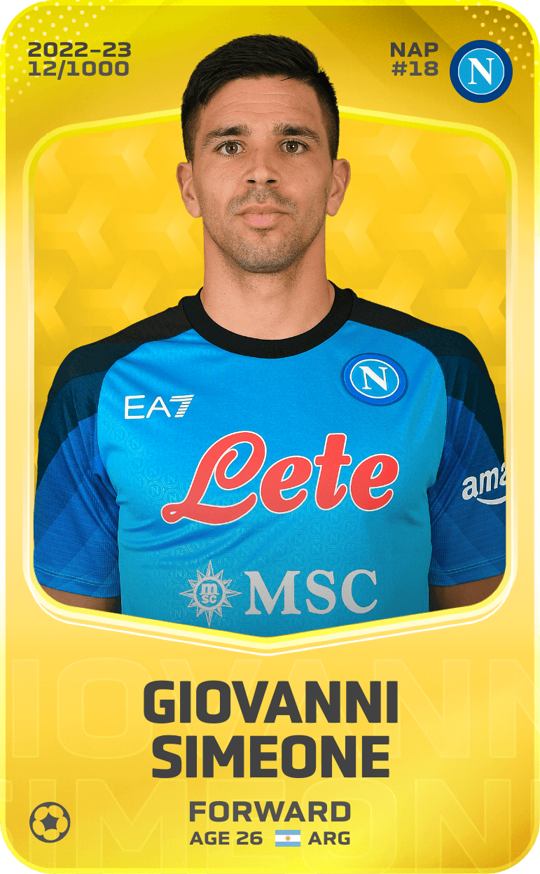 Giovanni Simeone 2022-23 • Limited 12/1000