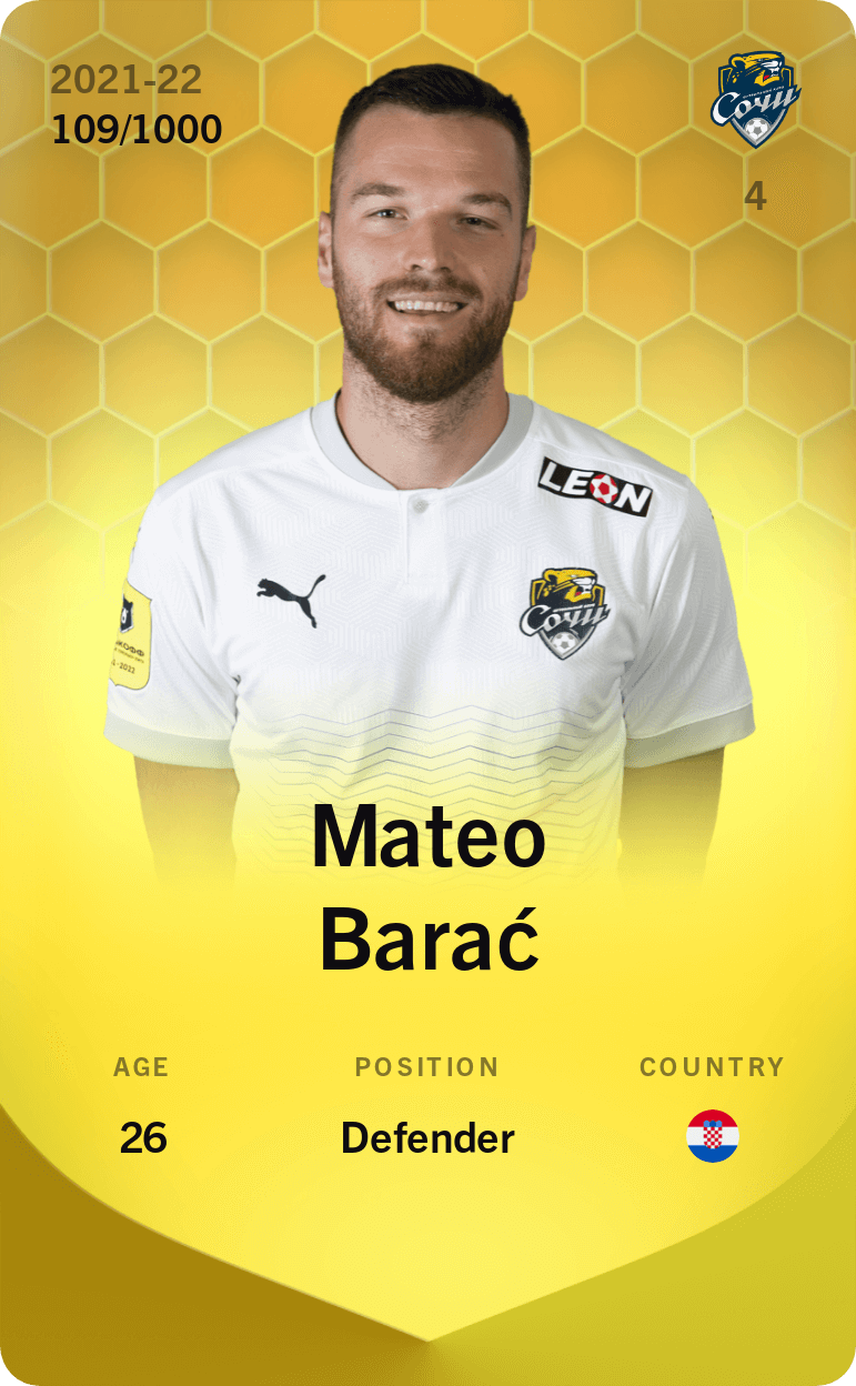 Mateo Barać 2021-22 • Limited 109/1000