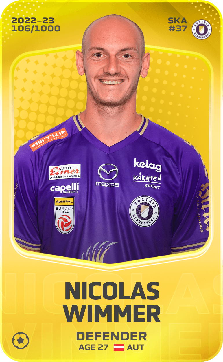 Nicolas Wimmer 2022-23 • Limited 106/1000