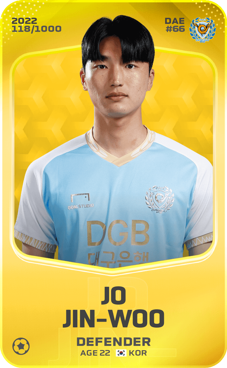 Jo Jin-woo 2022-23 • Limited 118/1000