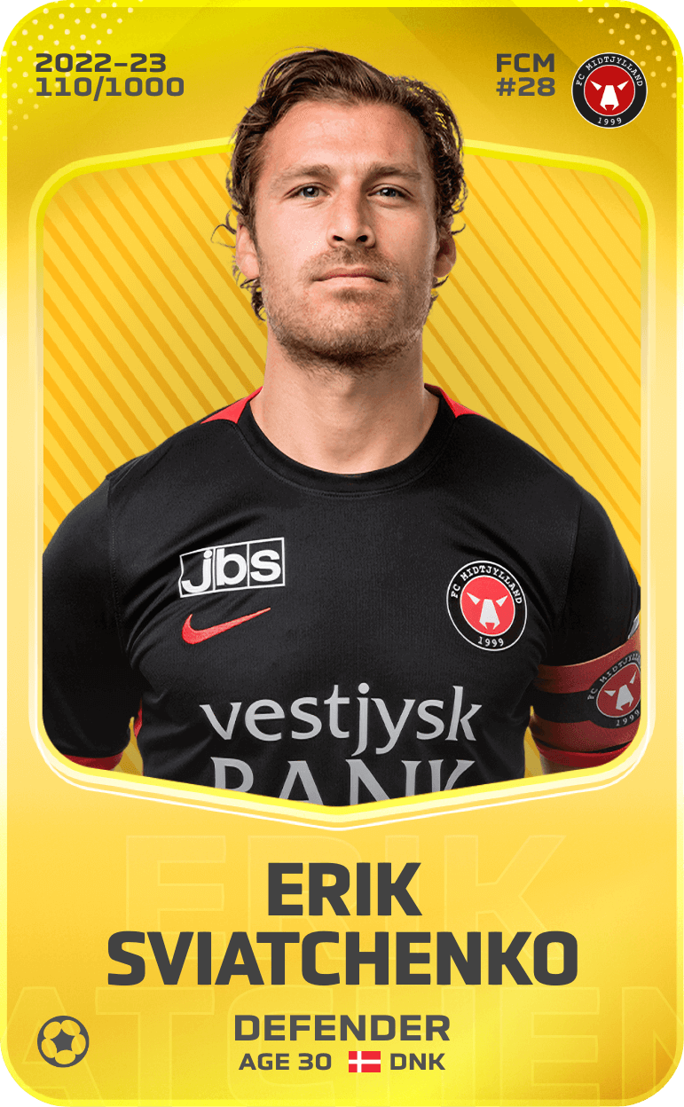 Erik Sviatchenko 2022-23 • Limited 110/1000