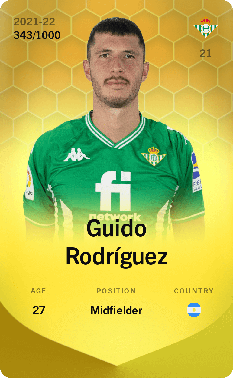 Guido Rodríguez 2021-22 • Limited 343/1000