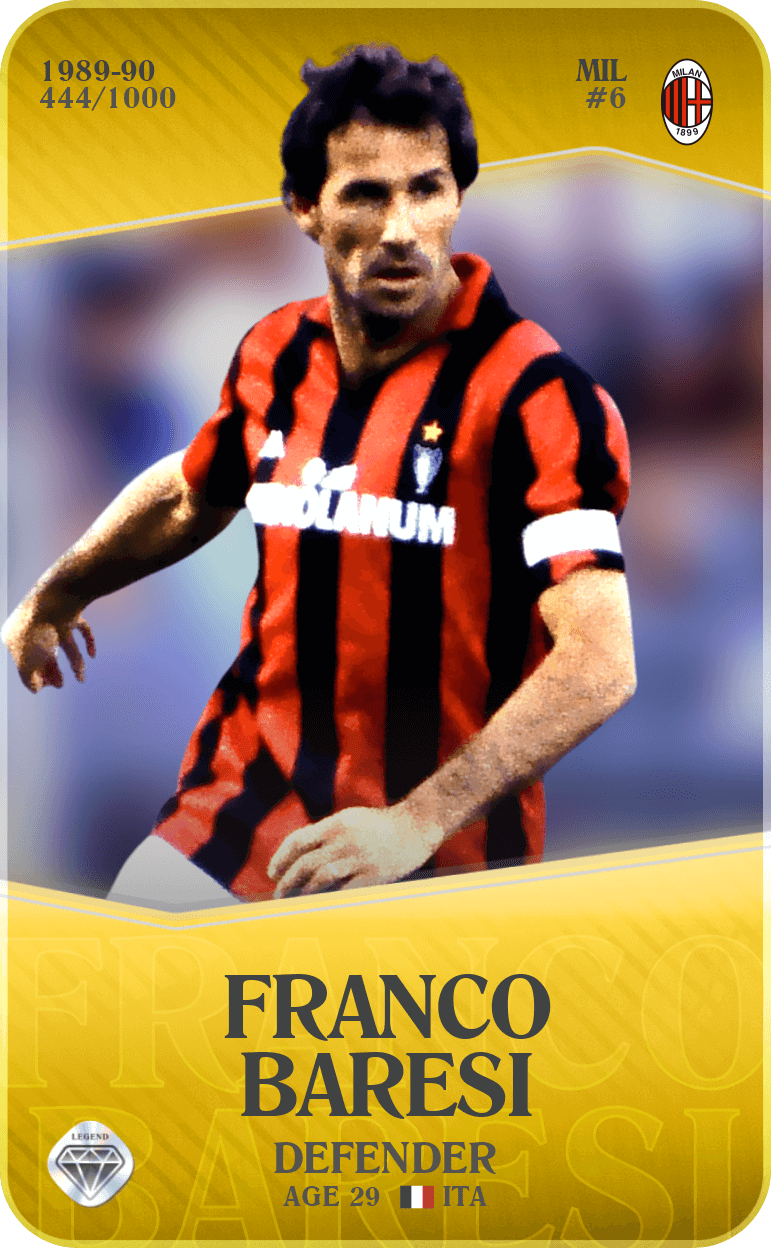 Franco Baresi 1989-90 • Limited 444/1000