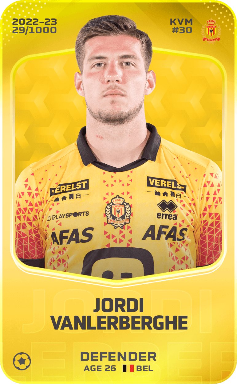 Jordi Vanlerberghe 2022-23 • Limited 29/1000