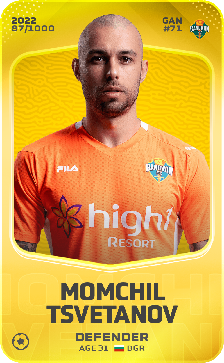 Sorare - Sorare Official - Momchil Tsvetanov 2022-23 • Limited 87/1000 - NFT # 95411303187681930479471297837817153733172902042072717749711742027634977530250