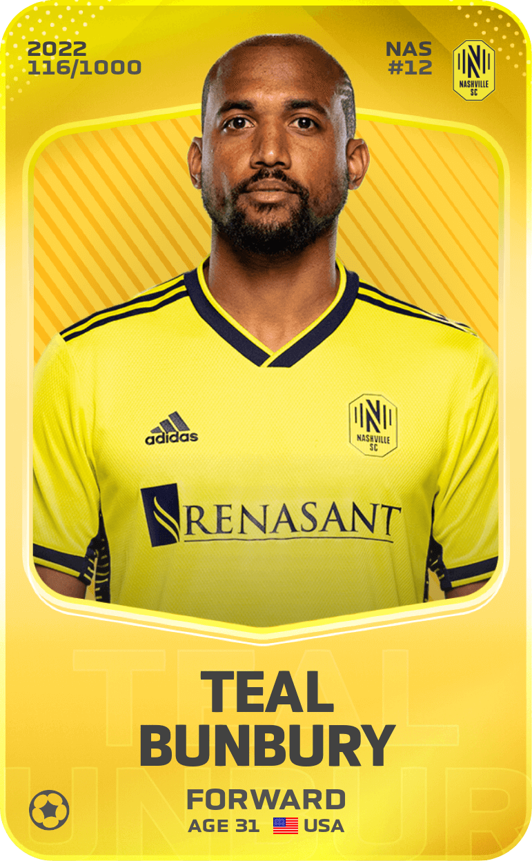 Teal Bunbury 2022-23 • Limited 116/1000