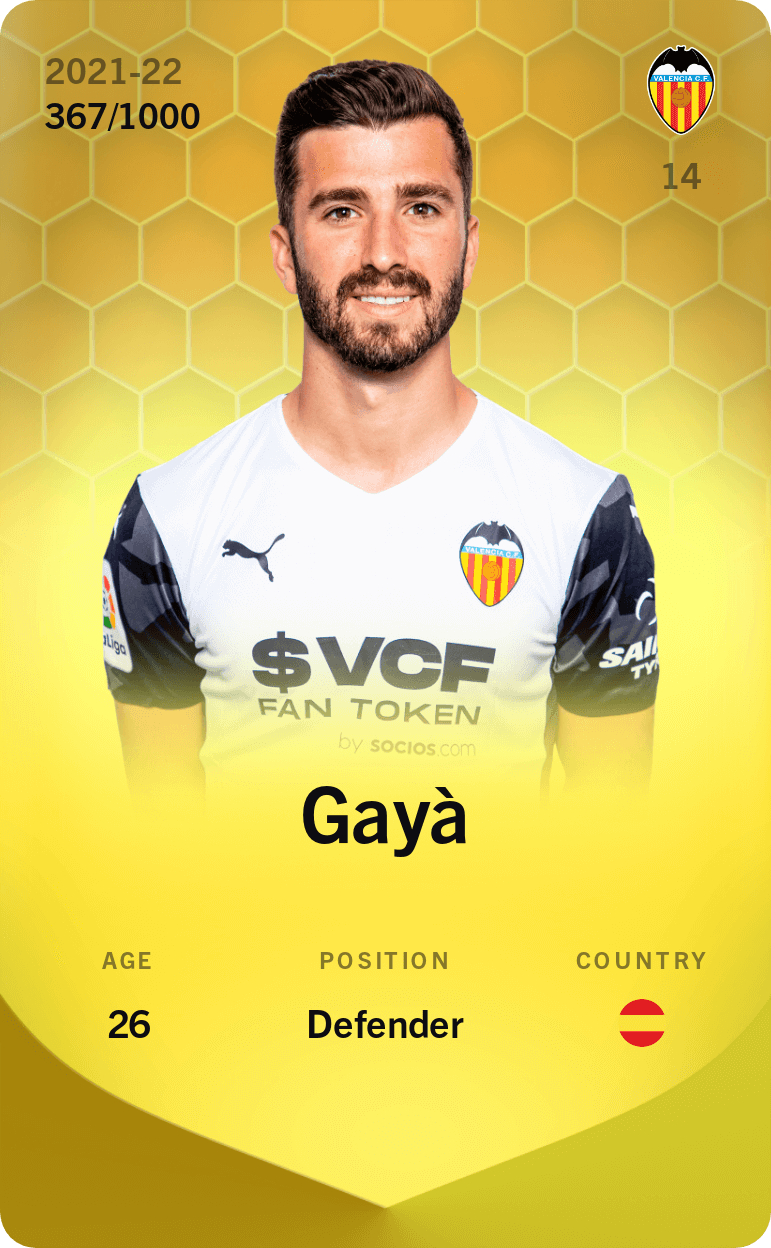 Gayà 2021-22 • Limited 367/1000