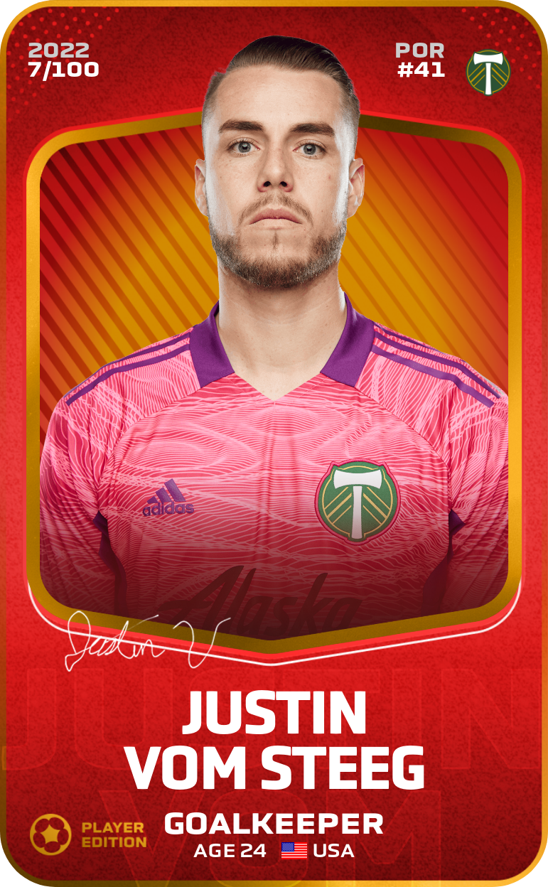 Sorare - Sorare Official - Justin Vom Steeg 2022-23 • Rare 7/100 - NFT # 80232287404944726520862519632342208850846274930479604168560254739869504468964
