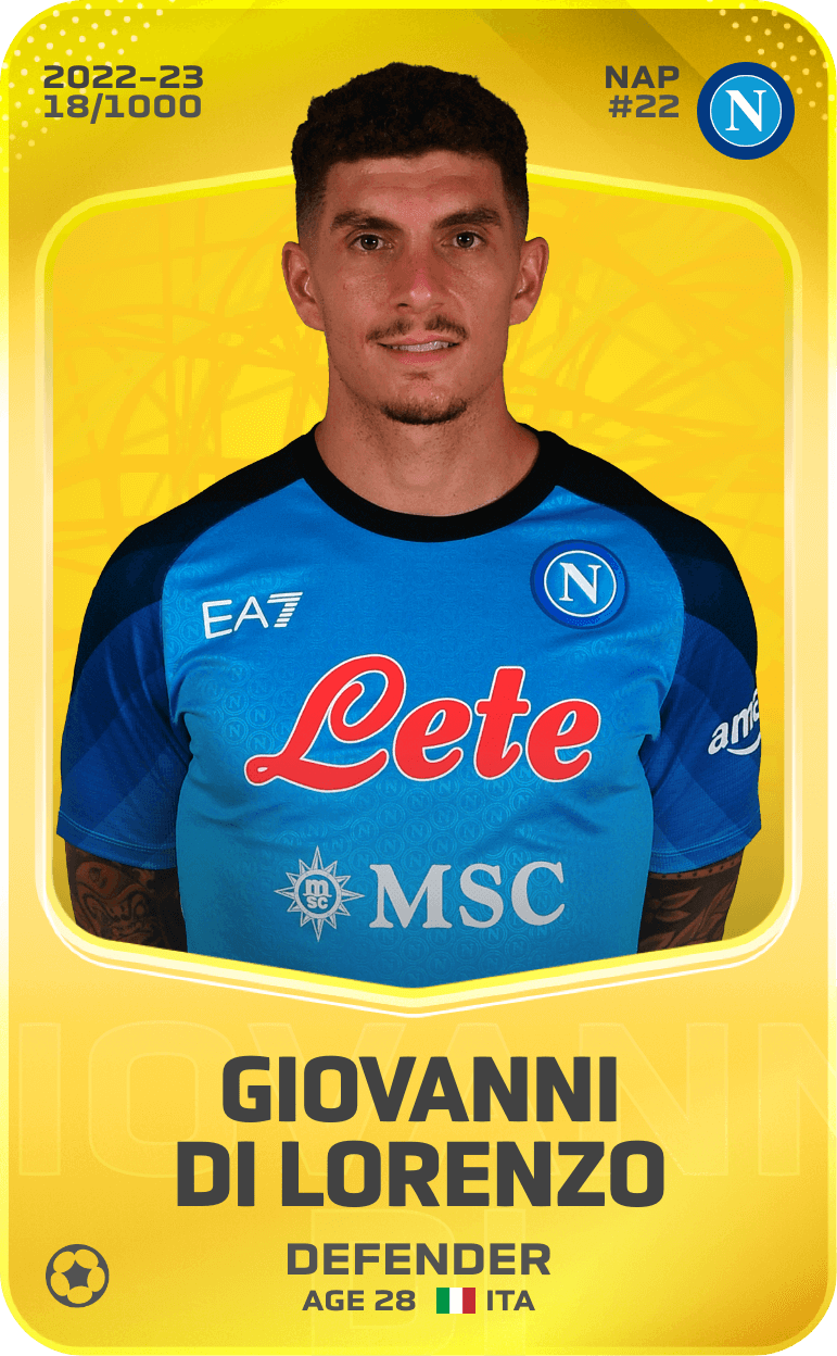 Giovanni Di Lorenzo 2022-23 • Limited 18/1000
