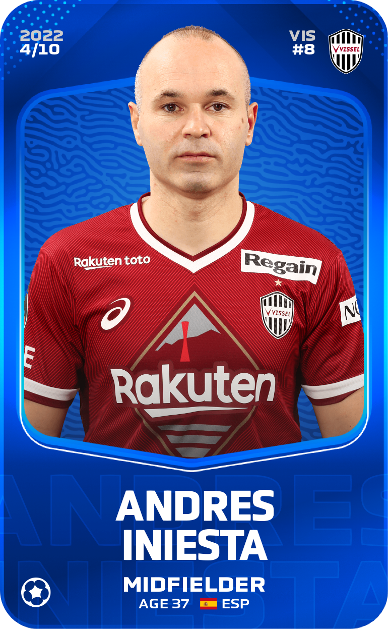 Sorare - Sorare Official - Andres Iniesta 2022-23 • Super Rare 4/10 - NFT # 9530766731161965904849725184673349078403237135797948389157221547500455584947