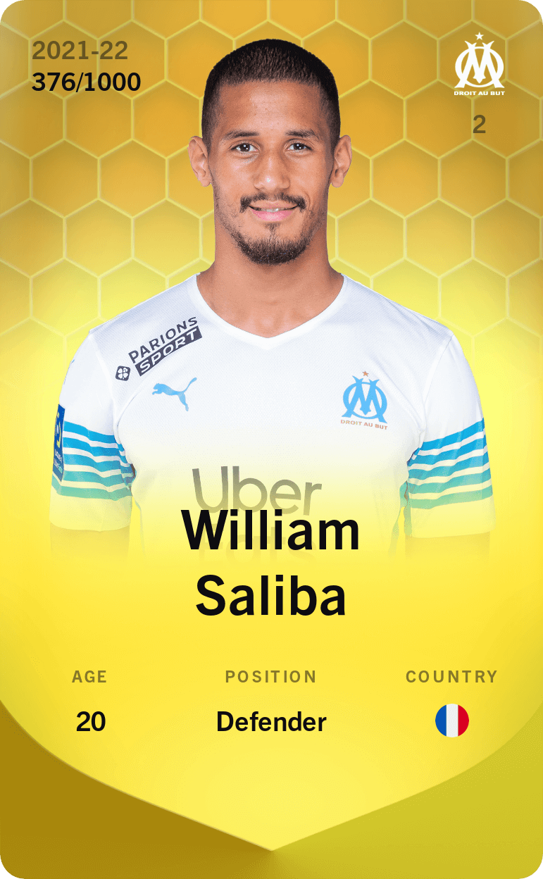 William Saliba 2021-22 • Limited 376/1000