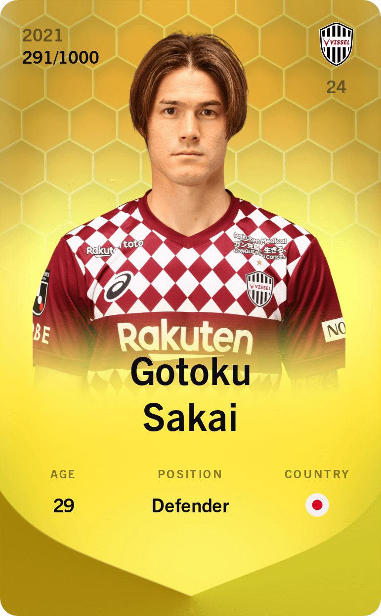 Gotoku Sakai 2021-22 • Limited 291/1000
