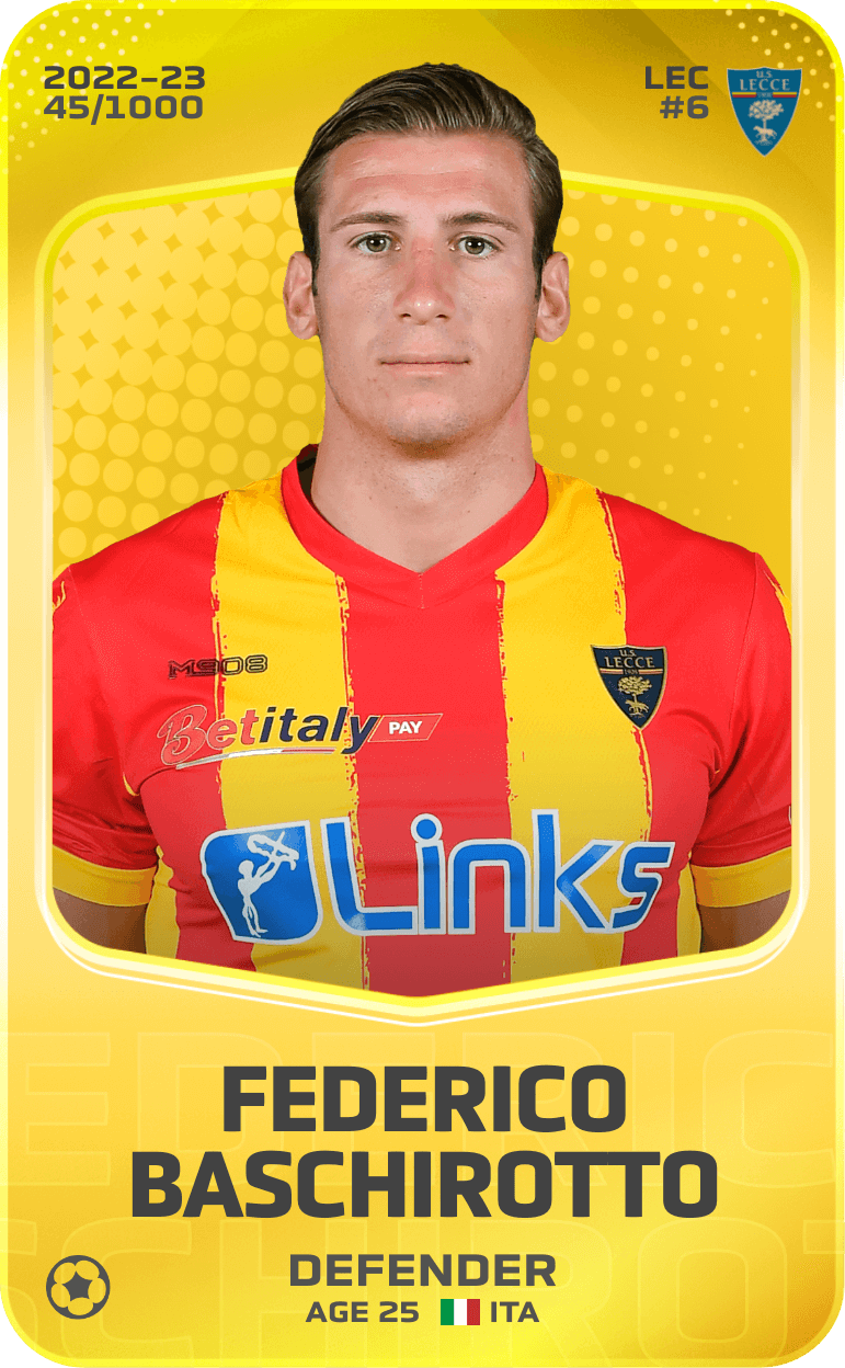 Federico Baschirotto 2022-23 • Limited 45/1000