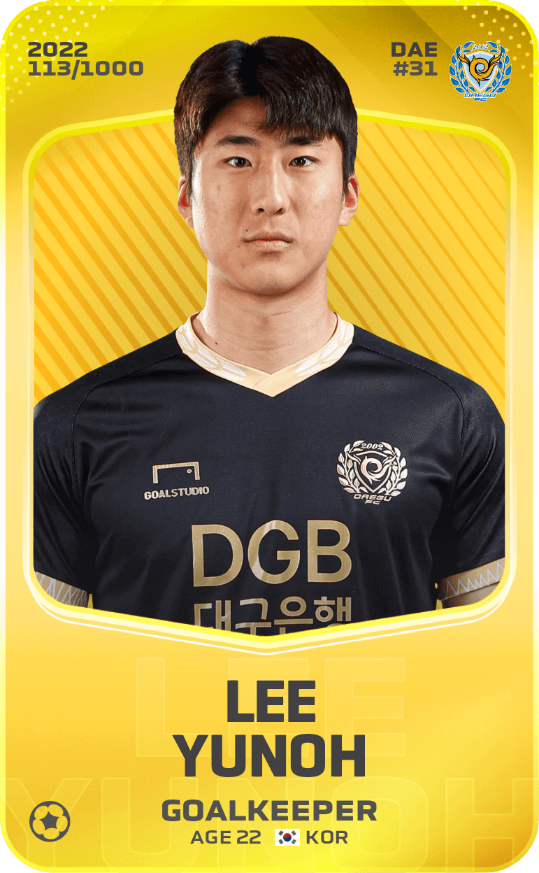 Lee Yunoh 2022-23 • Limited 113/1000