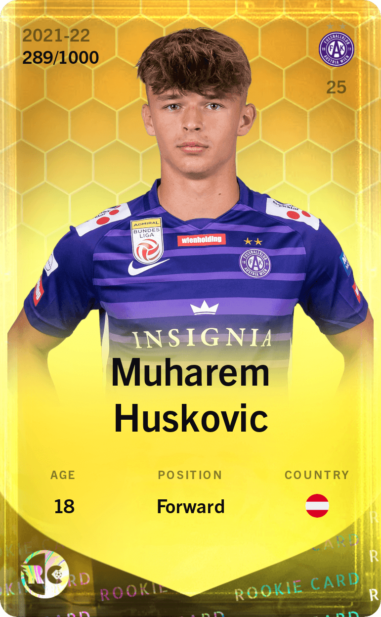 Muharem Huskovic 2021-22 • Limited 289/1000
