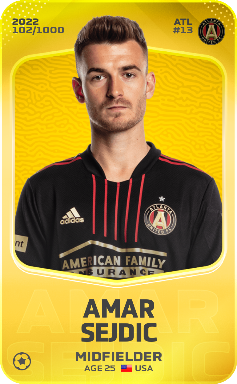 Sorare - Sorare Official - Amar Sejdic 2022-23 • Limited 102/1000 - NFT # 89520401381017676902252165698828237492980249371936968522110445697065729667449