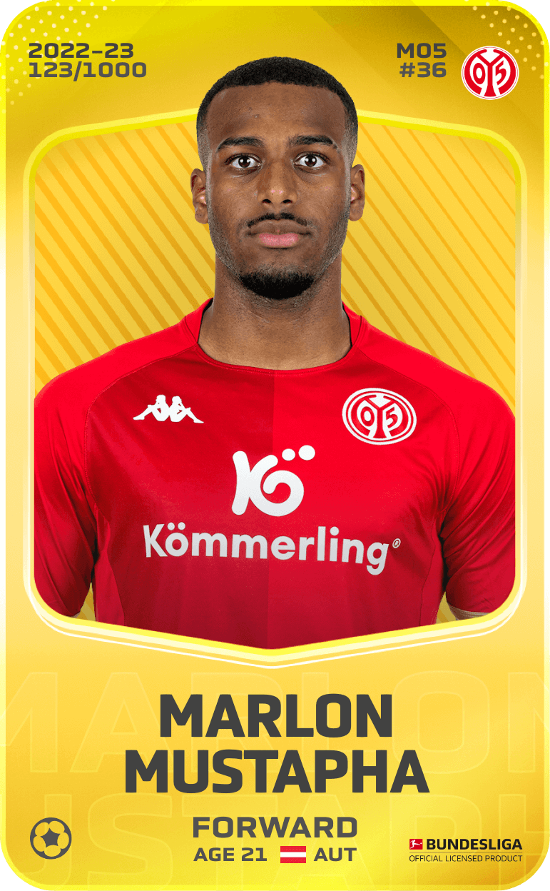 Marlon Mustapha 2022-23 • Limited 123/1000