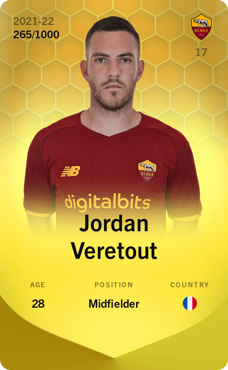 Jordan Veretout 2021-22 • Limited 265/1000