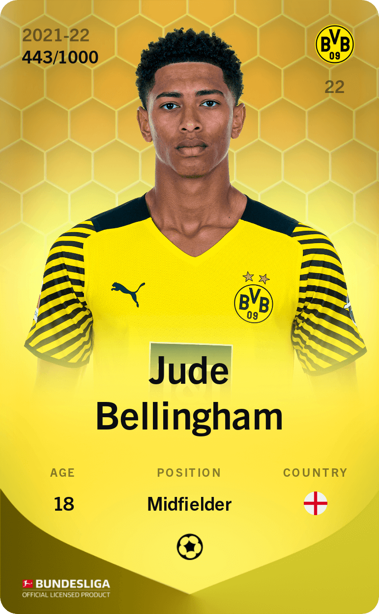 Jude Bellingham 2021-22 • Limited 443/1000