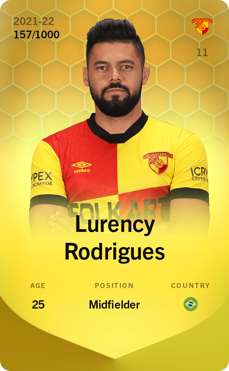 Lurency Rodrigues 2021-22 • Limited 157/1000