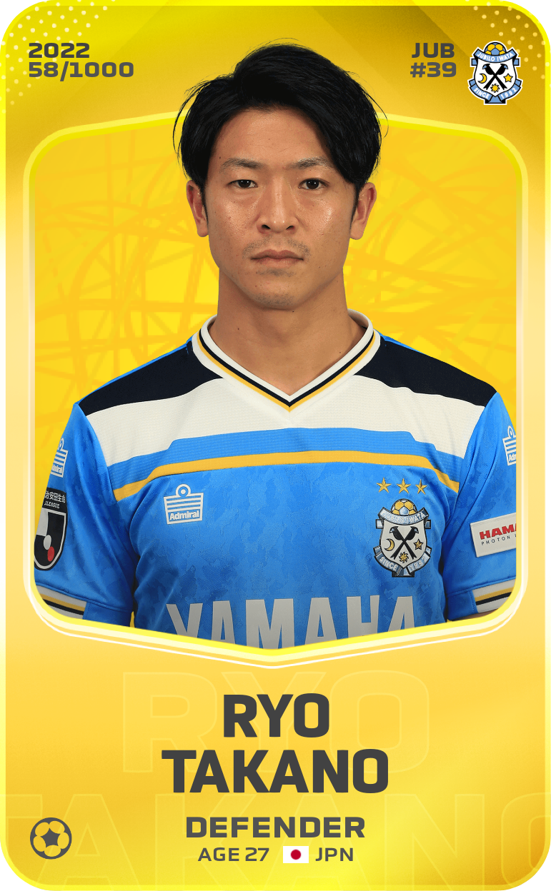 Sorare - Sorare Official - Ryo Takano 2022-23 • Limited 58/1000 - NFT # 98292423914340006702662836601223427445501678726210591053655162578722537887195