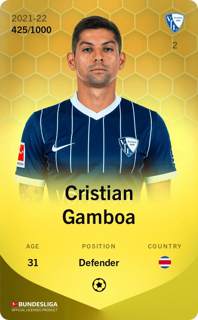 Cristian Gamboa 2021-22 • Limited 425/1000