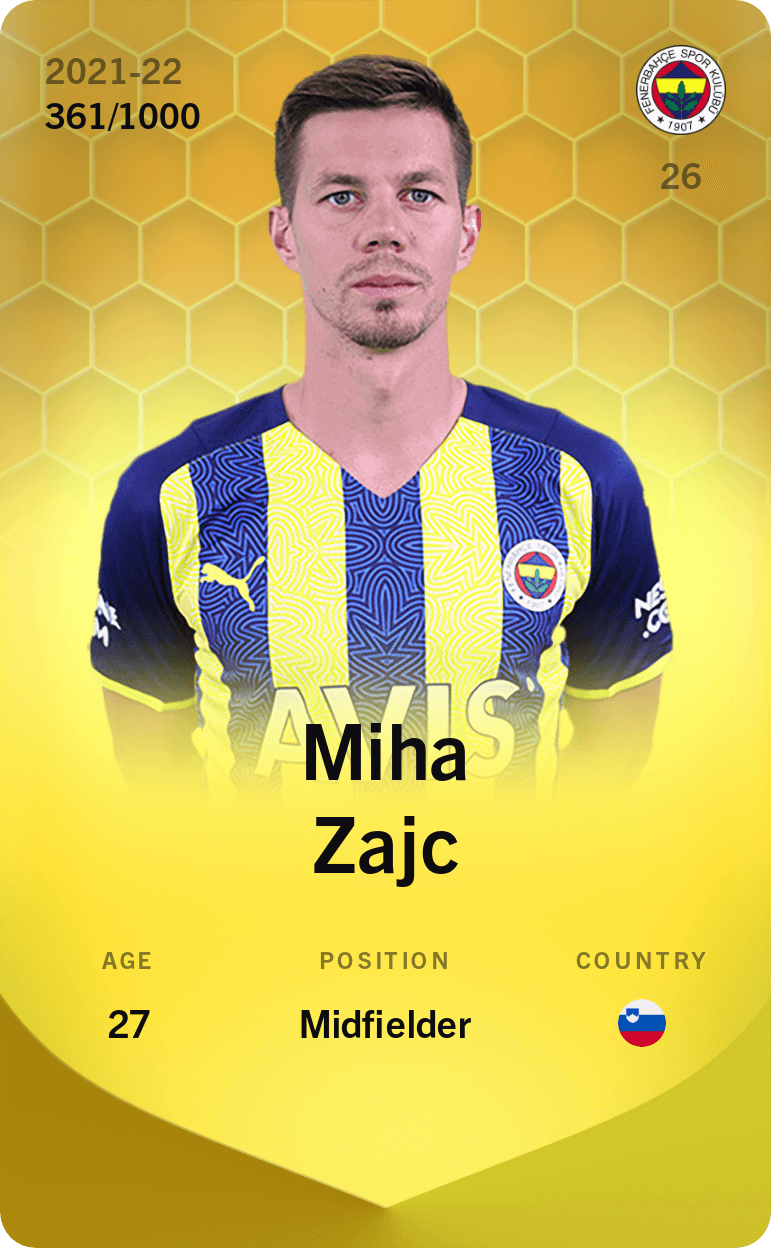 Miha Zajc 2021-22 • Limited 361/1000