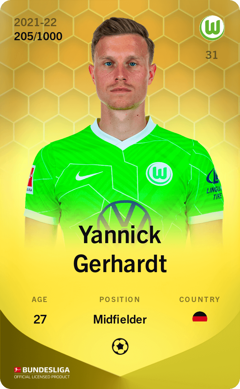 Yannick Gerhardt 2021-22 • Limited 205/1000