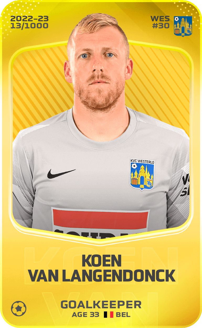 Koen Van Langendonck 2022-23 • Limited 13/1000