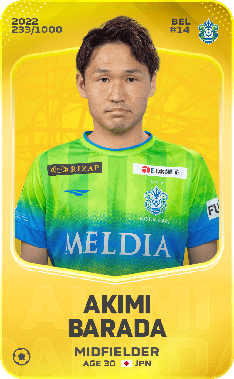 Akimi Barada 2022-23 • Limited 233/1000