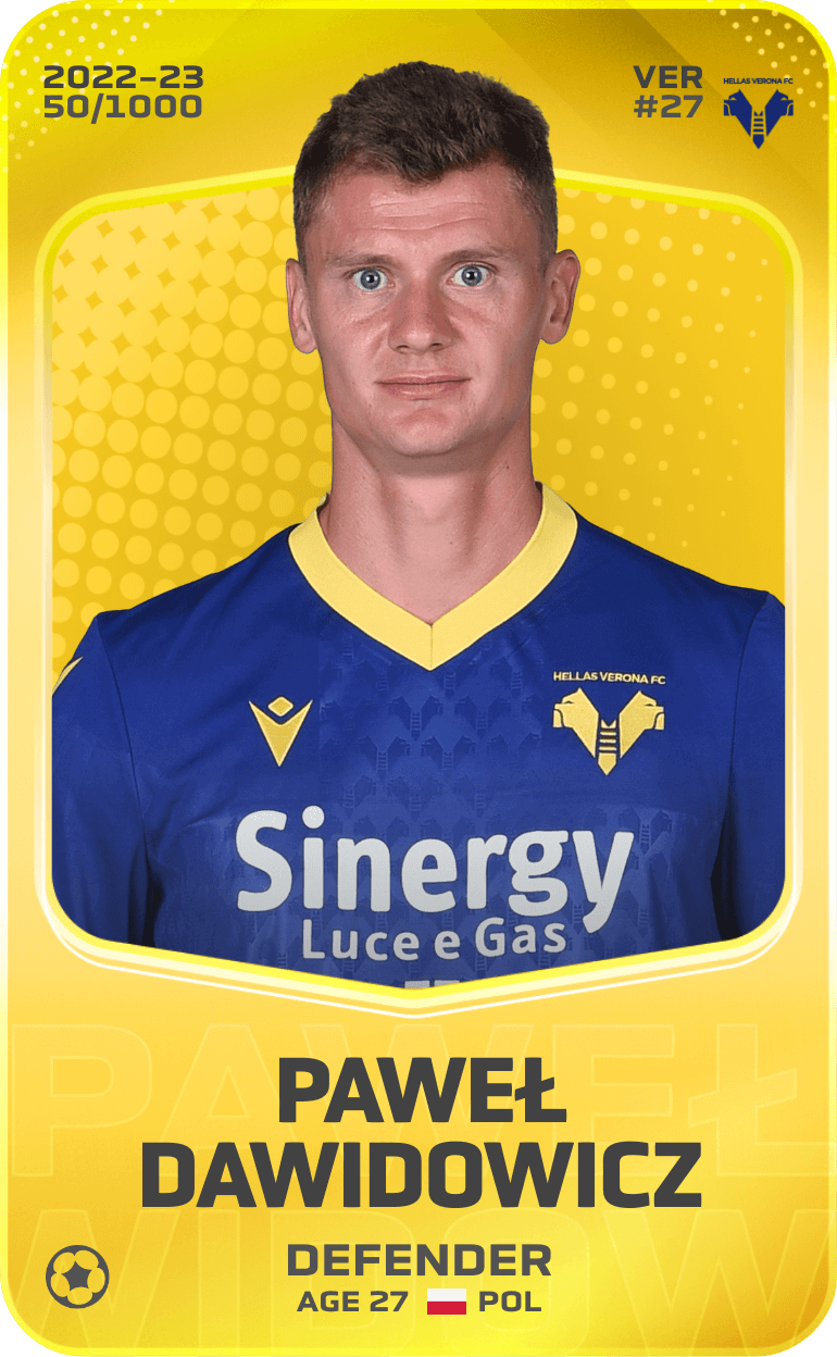 Paweł Dawidowicz 2022-23 • Limited 50/1000