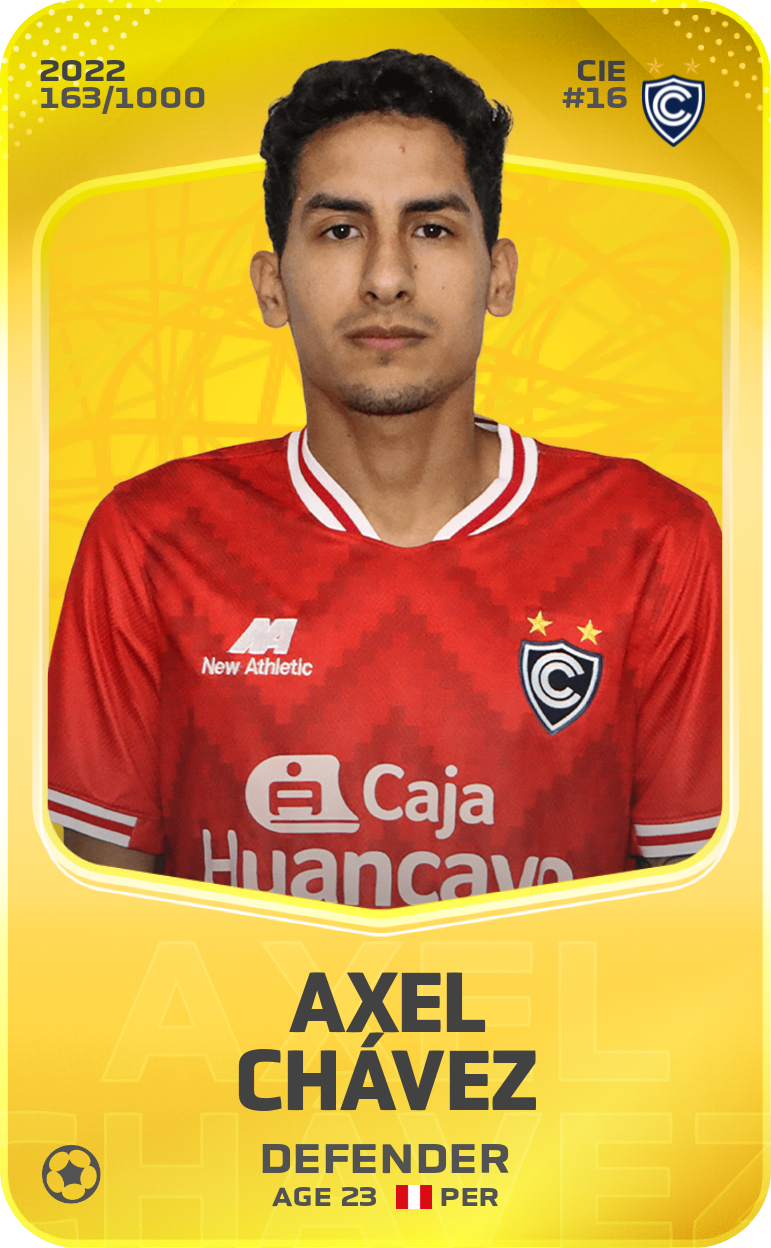 Sorare - Sorare Official - Axel Chávez 2022-23 • Limited 163/1000 - NFT # 5057648658480517932325032882254947978054329603873129345901924792708024898312