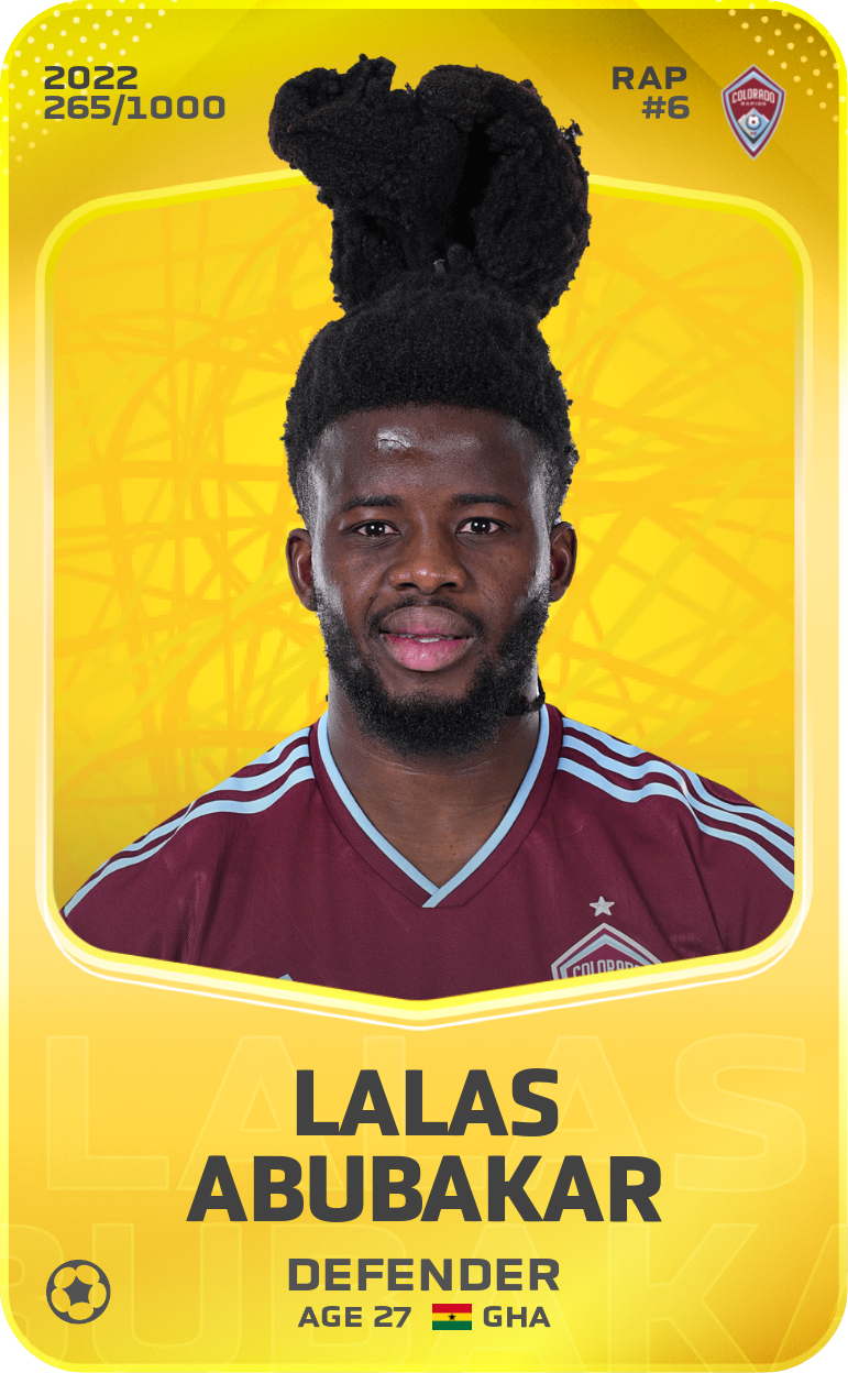 Sorare - Sorare Official - Lalas Abubakar 2022-23 • Limited 265/1000 - NFT # 12938541828430862814912921179063569408060747958057030994072973250121695864143
