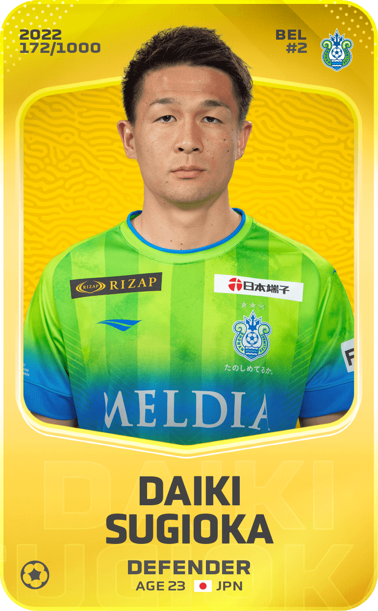 Daiki Sugioka 2022-23 • Limited 172/1000