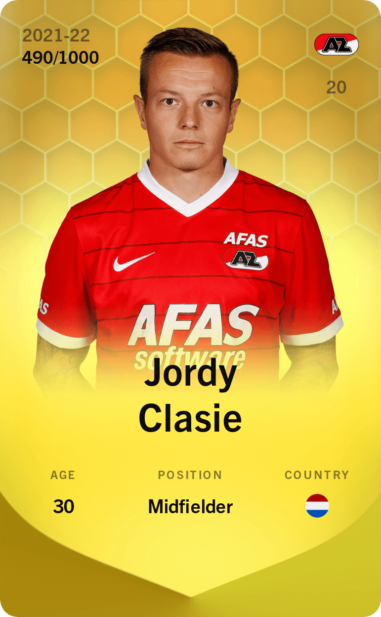 Jordy Clasie 2021-22 • Limited 490/1000