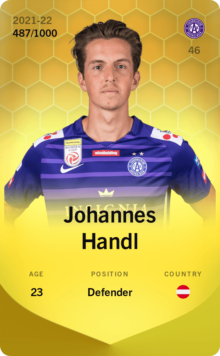 Johannes Handl 2021-22 • Limited 487/1000