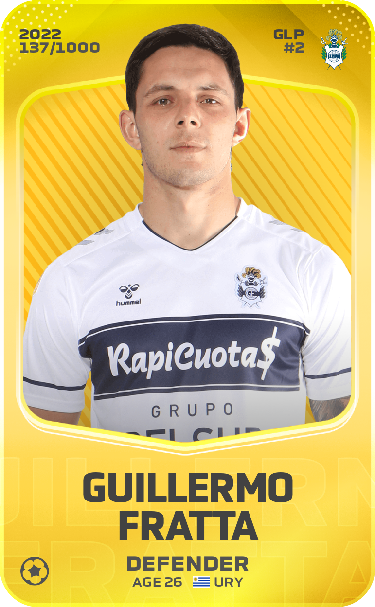 Sorare - Sorare Official - Guillermo Fratta 2022-23 • Limited 137/1000 - NFT # 58023539770322535460854393886561176899110731271339780301457991494465396611893