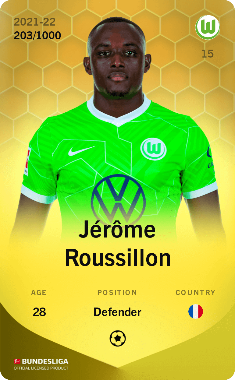 Jérôme Roussillon 2021-22 • Limited 203/1000