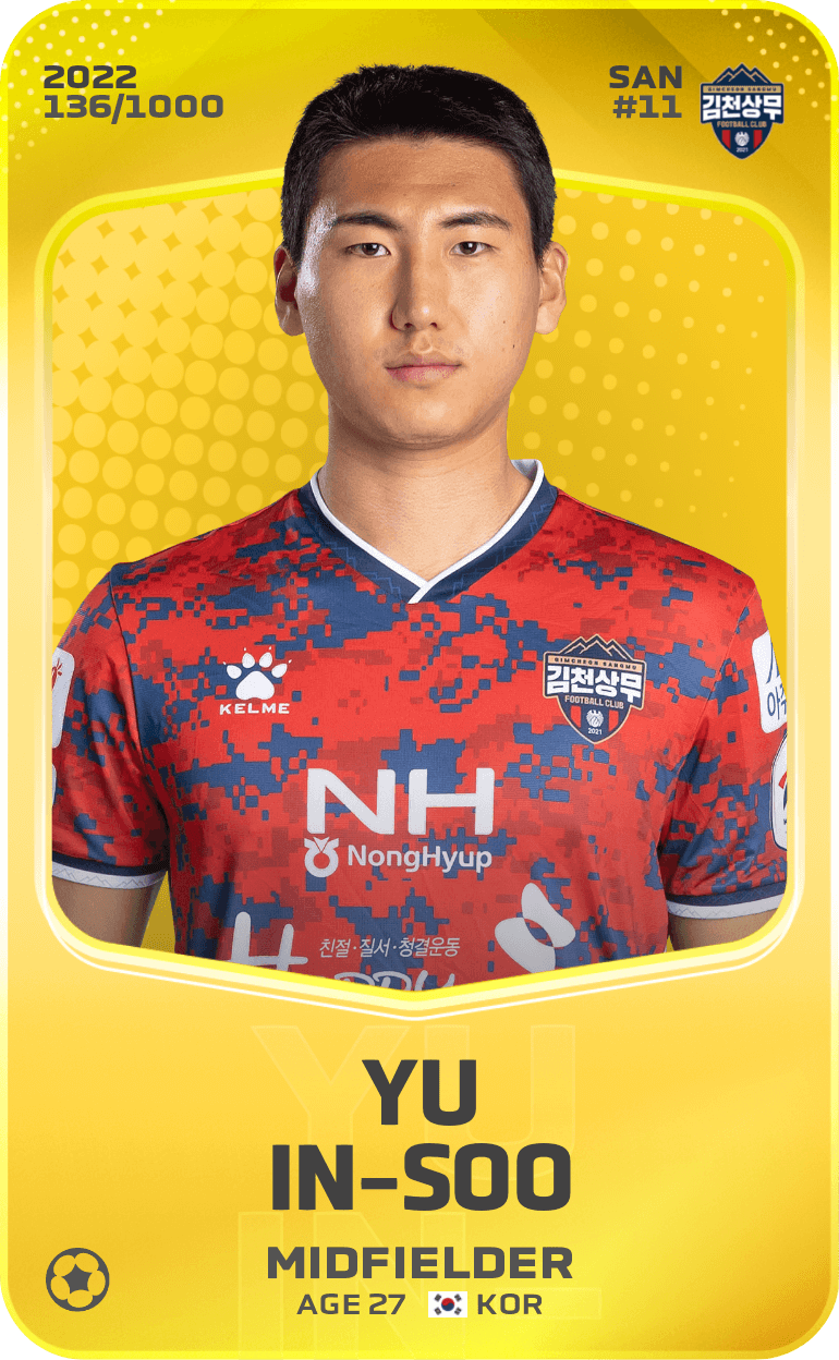 Yu In-Soo 2022-23 • Limited 136/1000