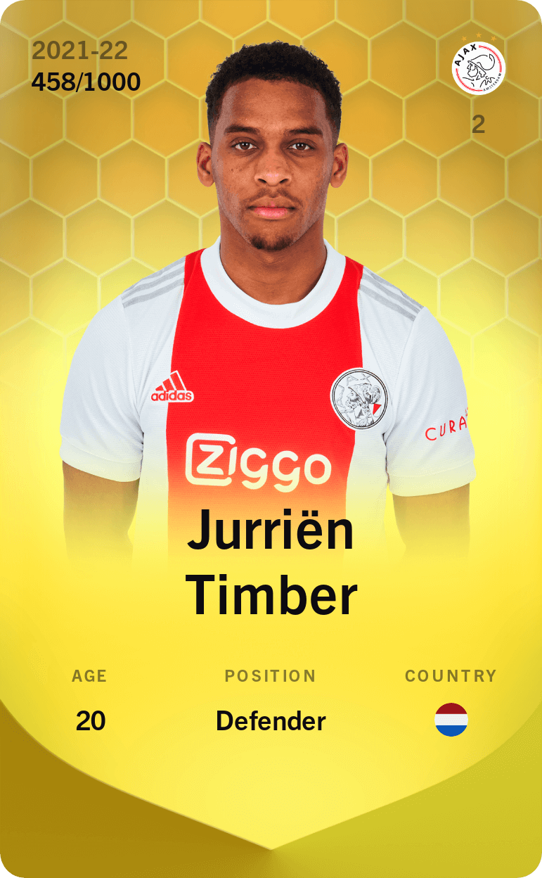 Jurriën Timber 2021-22 • Limited 458/1000