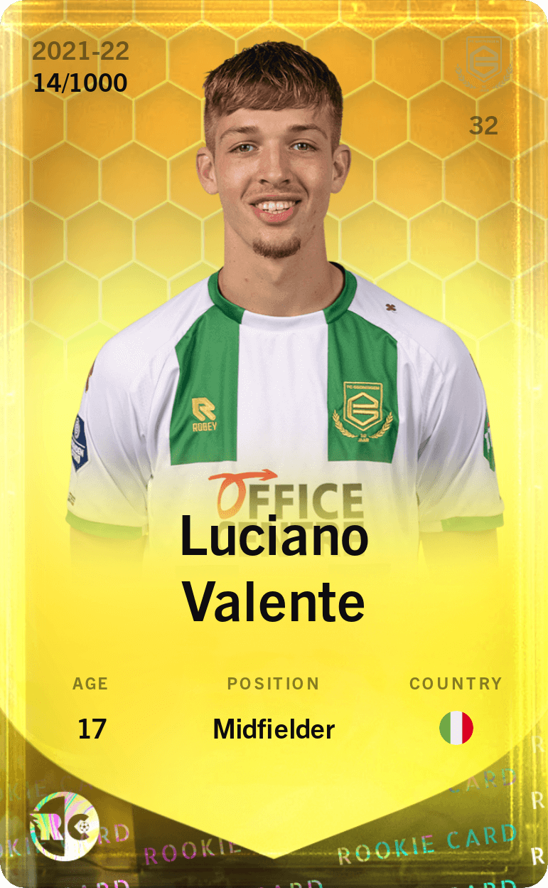 Luciano Valente 2021-22 • Limited 14/1000