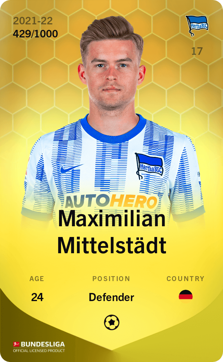 Maximilian Mittelstädt 2021-22 • Limited 429/1000