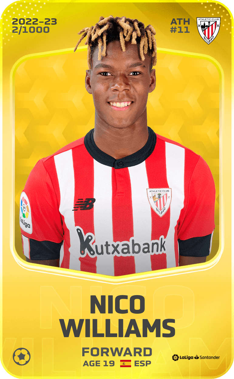 Nico Williams 2022-23 • Limited 2/1000