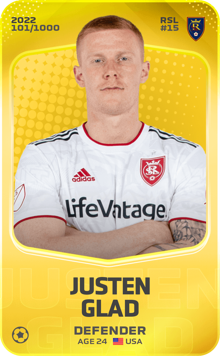 Justen Glad 2022-23 • Limited 101/1000