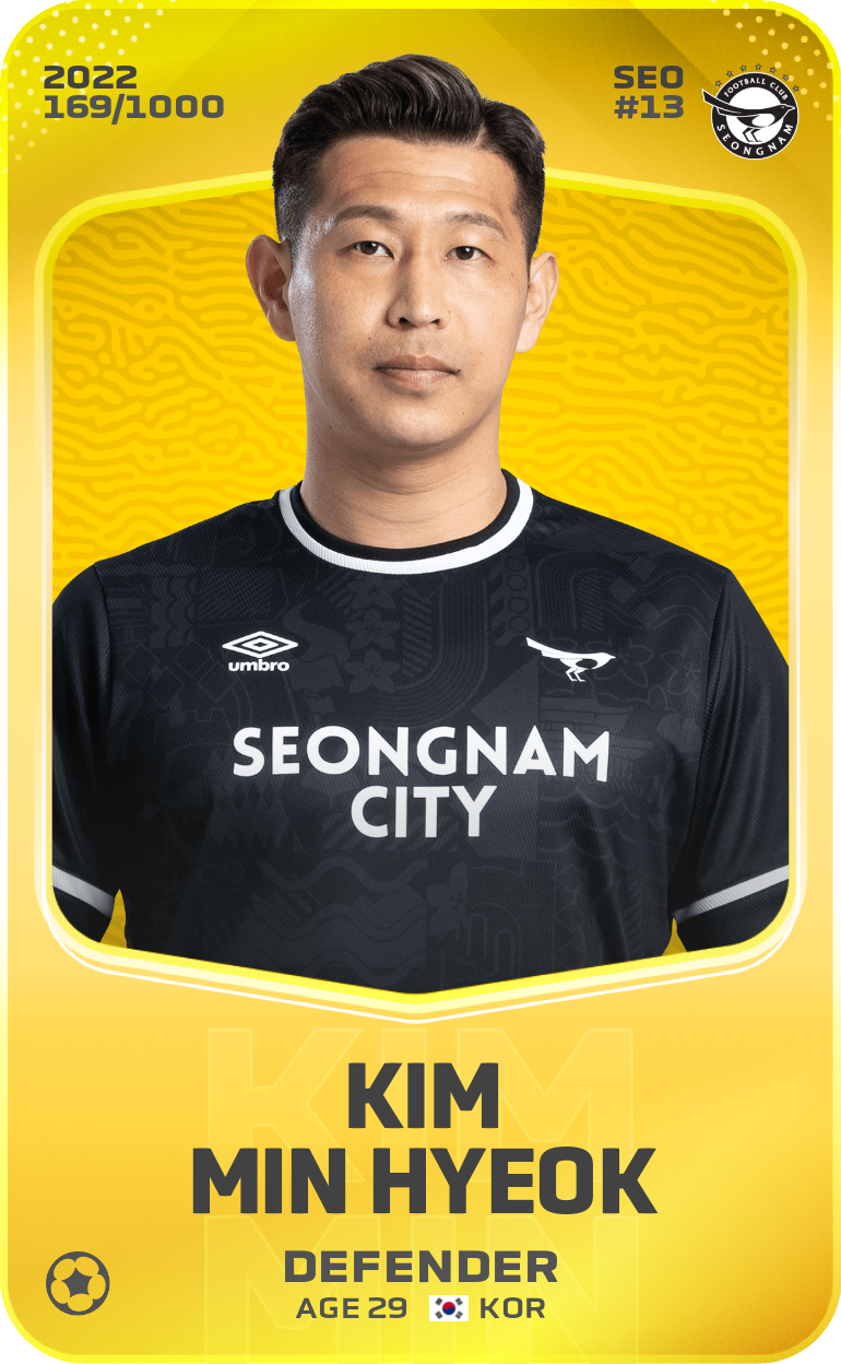 Kim Min Hyeok 2022-23 • Limited 169/1000