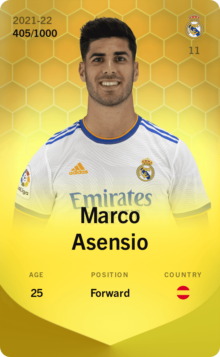 Marco Asensio 2021-22 • Limited 405/1000